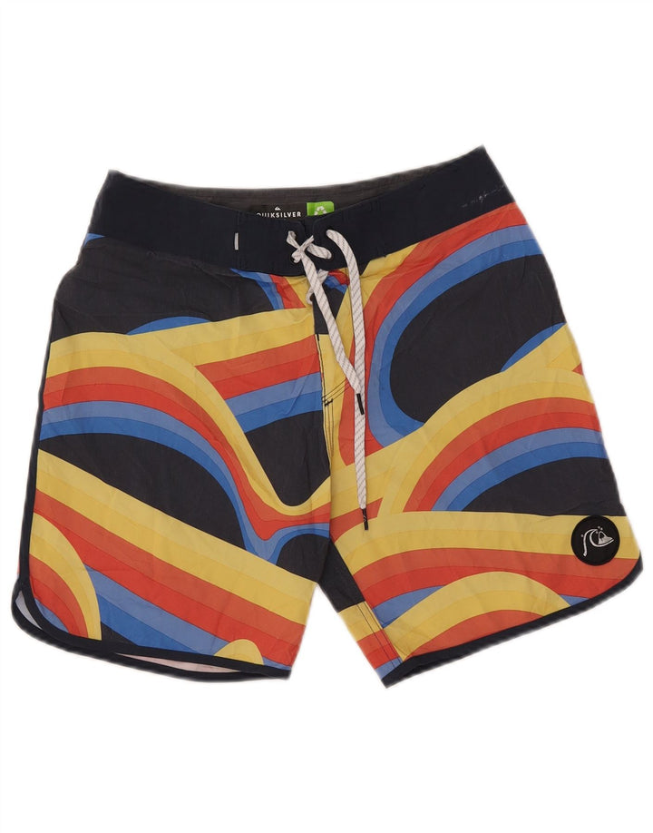 Quiksilver muške kratke hlače za plivanje male raznobojne pruge od poliestera