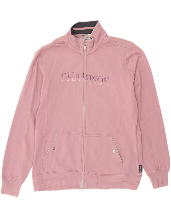 Champion ženska gornja jakna trenirke Easy Fit Graphic UK 14 srednje ružičasta