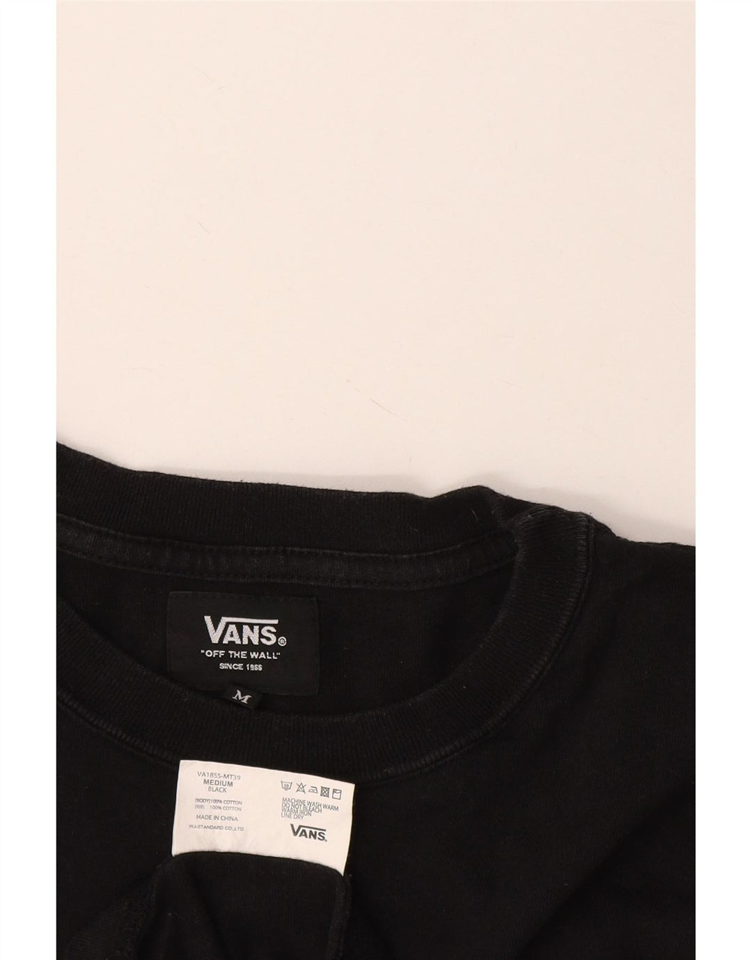 Vans muška majica kratkih rukava srednji crni pamuk