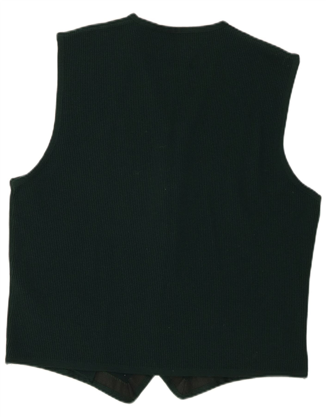 Trussardi muški kardigan pulover bez rukava US 6 srednje zelene merino vune