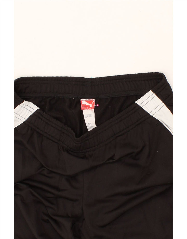 PUMA Womens Tracksuit Trousers UK 12 Medium Black Colourblock Polyester Vintage Puma and Second-Hand Puma from Messina Hembry 