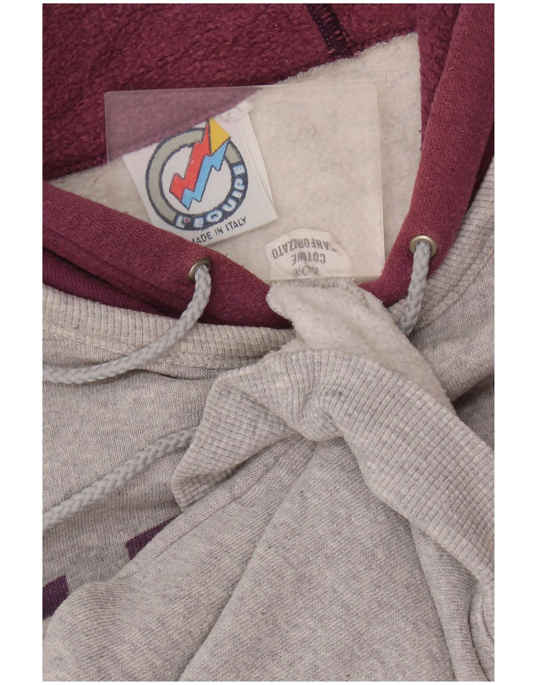 L'Equipe Ženska majica s kapuljačom slobodnog kroja UK 20 2XL, sivi pamuk