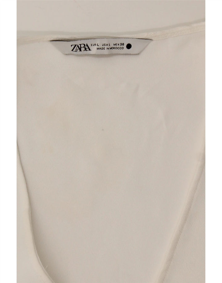 Zara ženska majica dugih rukava UK 16 Large White