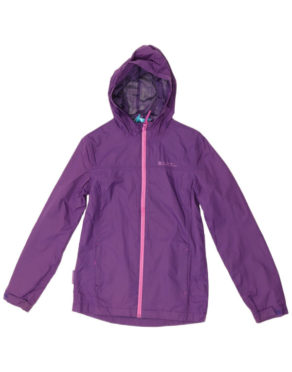 Mountain Warehouse Ženska kišna jakna s kapuljačom UK 10 Mali ljubičasti poliester