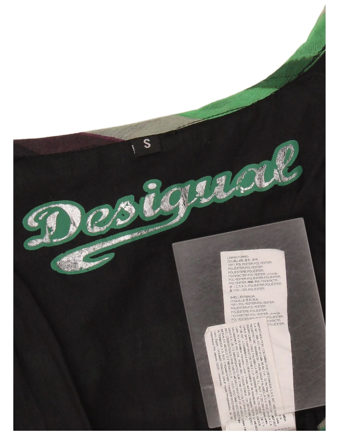 DESIGUAL ženski gornji dio velike bluze UK 10 malih višebojnih pruga