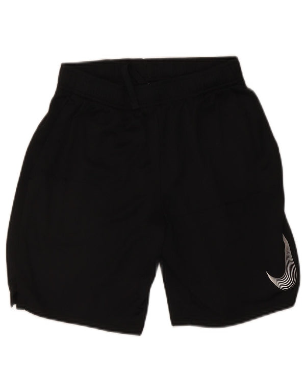 Nike Boys Dri Fit Graphic Sport Shorts 12-13 Years Large Crni Poliester