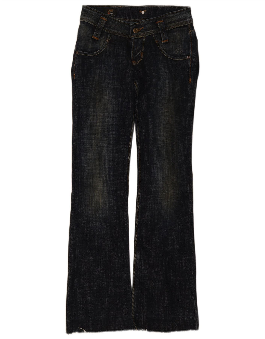 Lee ženske traperice Leola Bootcut W26 L33 tamnoplavi pamuk