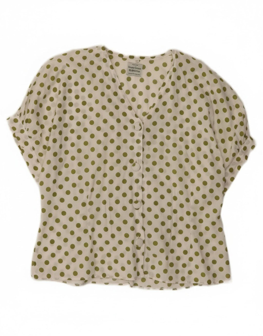 Benetton ženska košulja kratkih rukava bluza IT 44 srednje bijele točkice