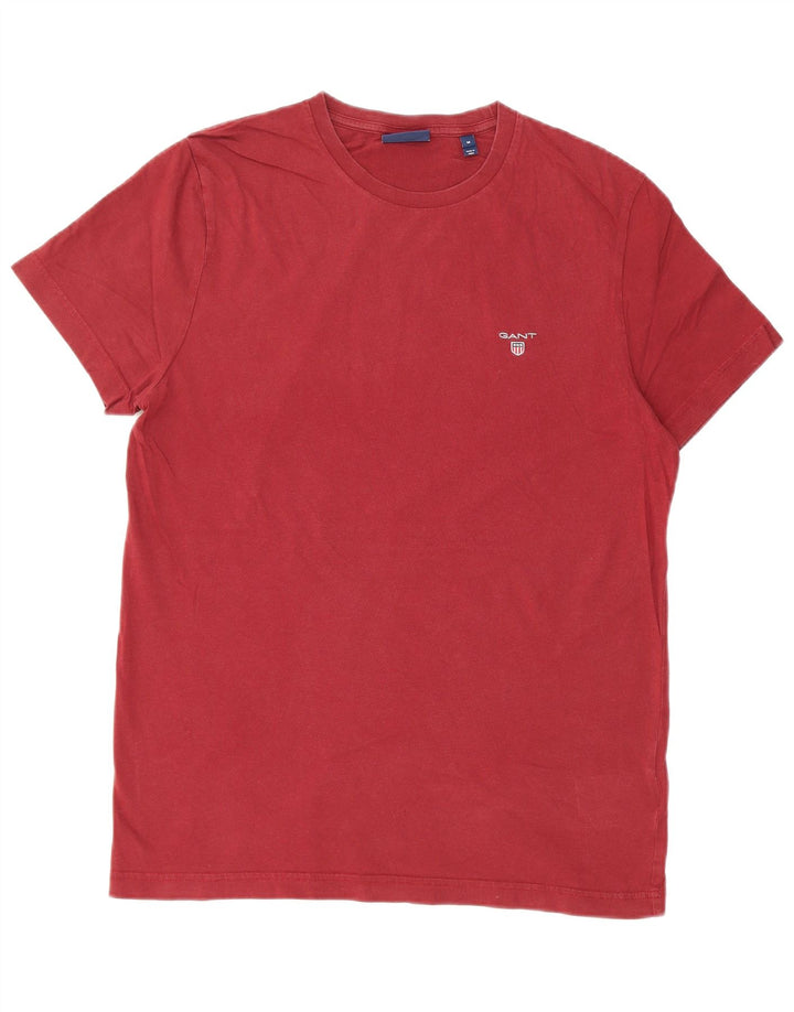 Gant ženska majica kratkih rukava Srednji bordo pamuk