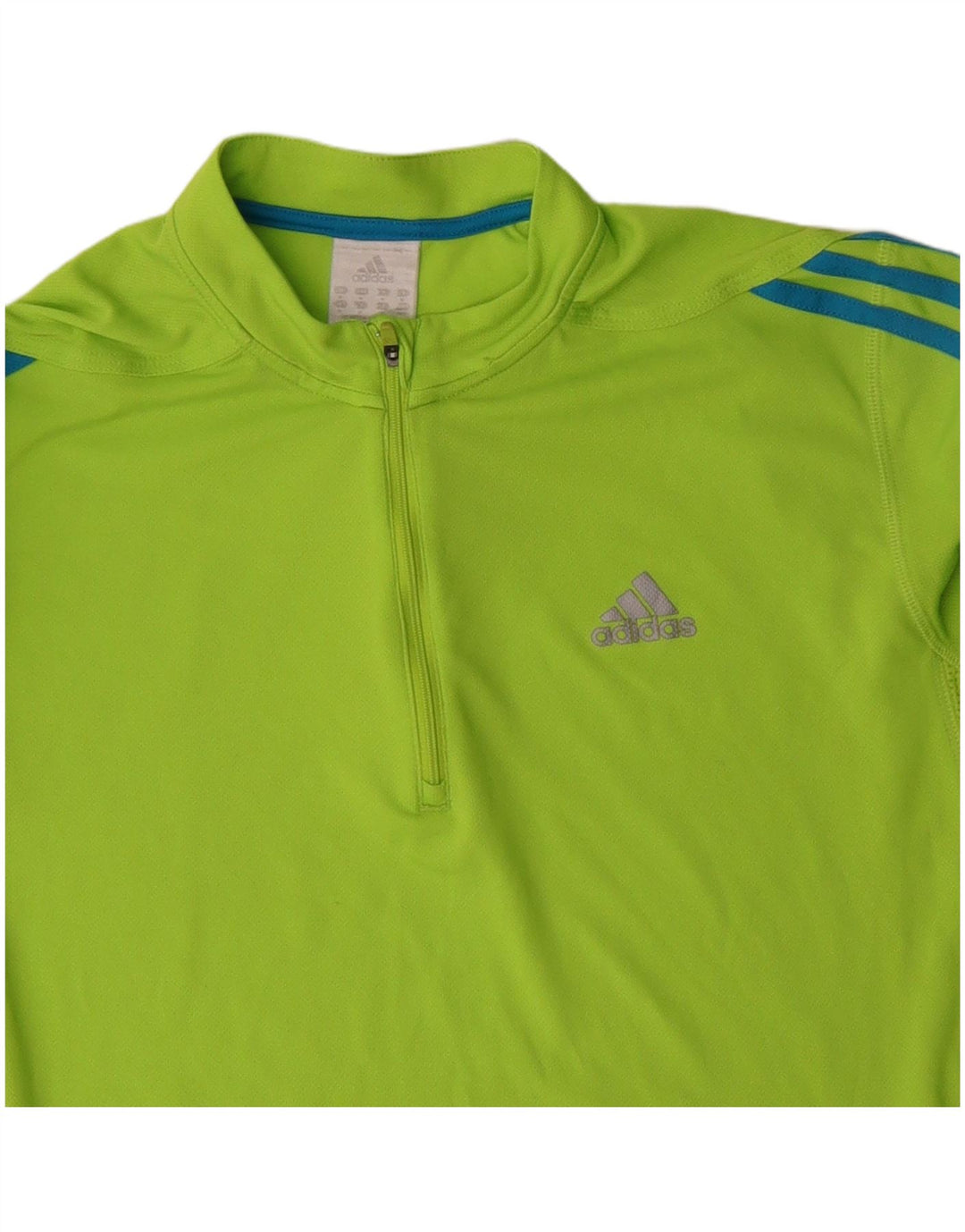 ADIDAS muška majica s izrezom i trenirkom, srednji zeleni poliester