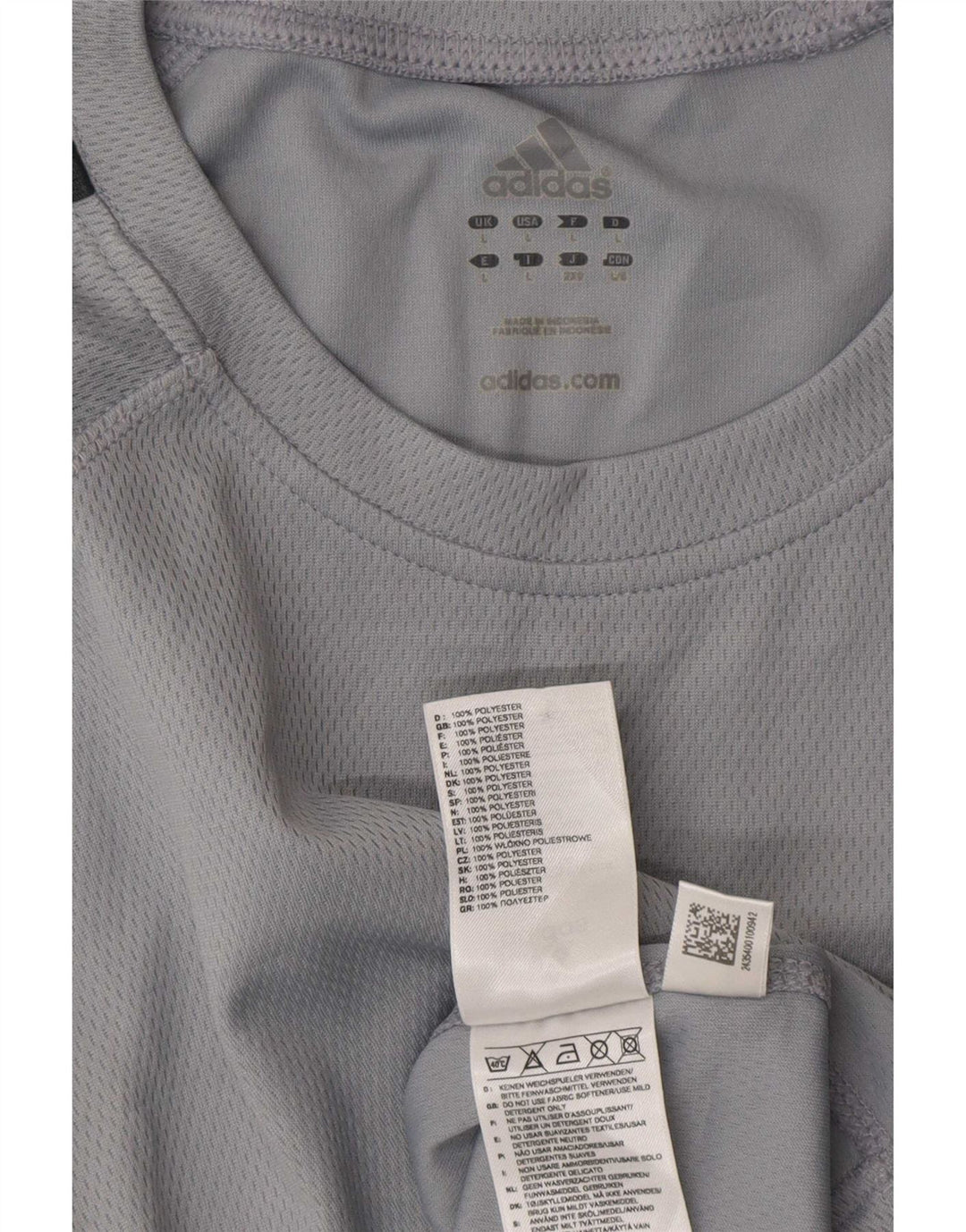 Adidas muška majica kratkih rukava Climalite Graphic, veliki sivi poliester