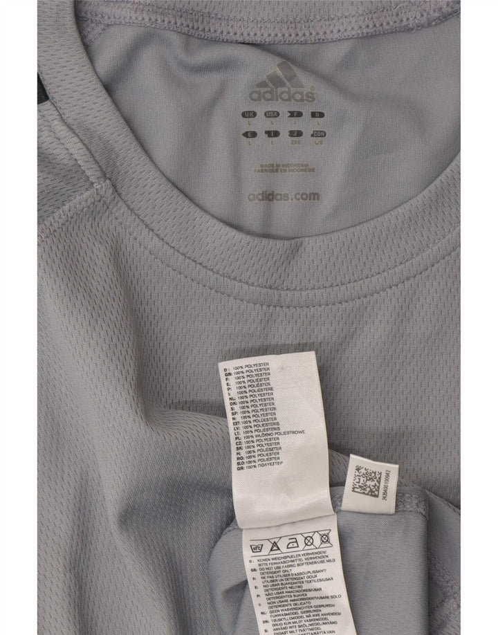 Adidas muška majica kratkih rukava Climalite Graphic, veliki sivi poliester