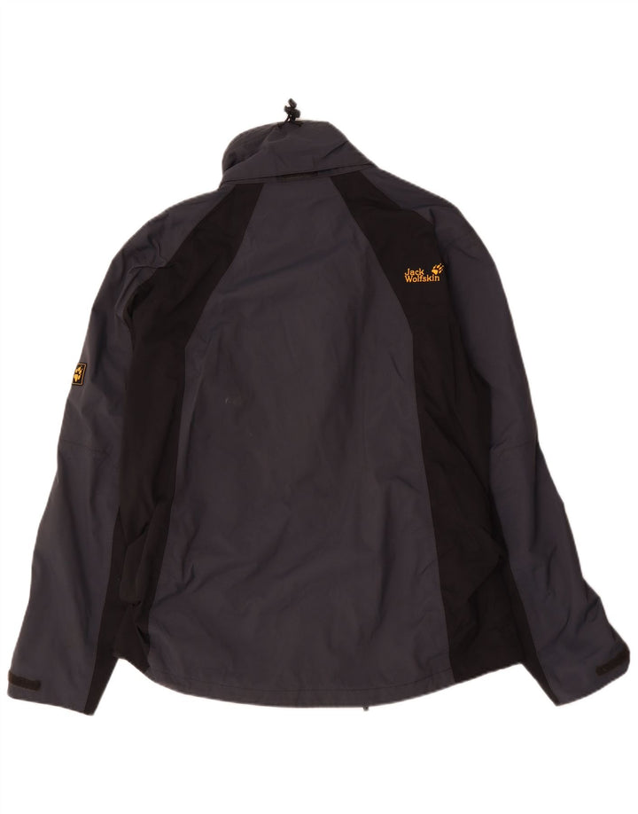Jack Wolfskin muška kišna jakna UK 40/42 veliki tamnoplavi poliester