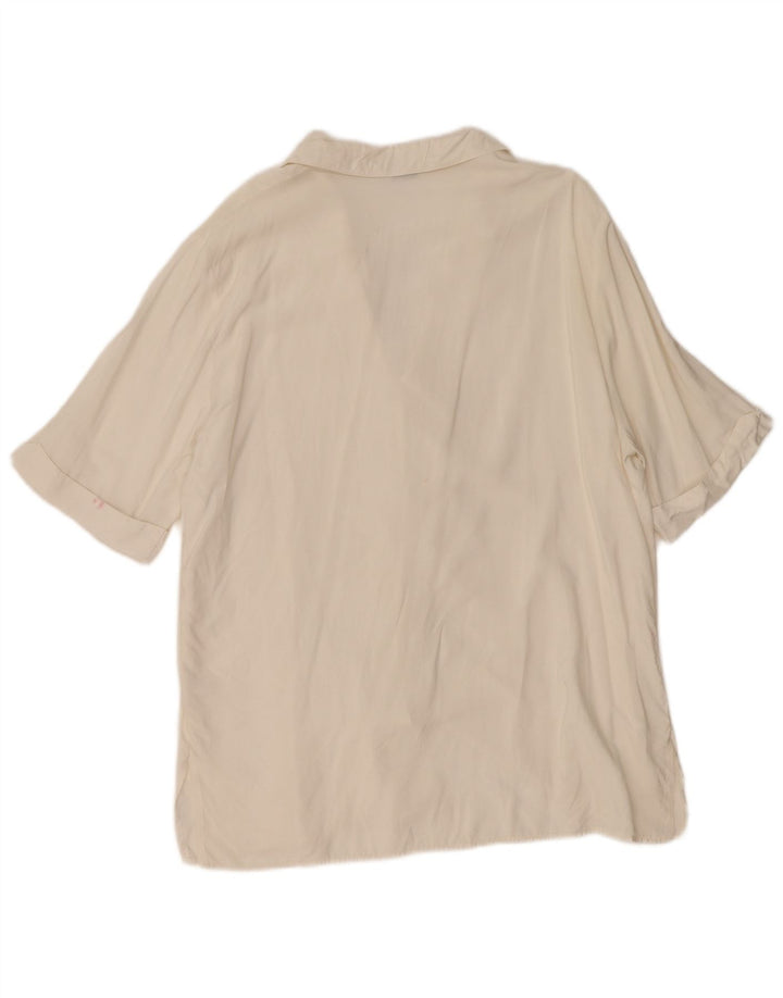 Vintage ženska košulja kratkih rukava UK 18 XL bijela