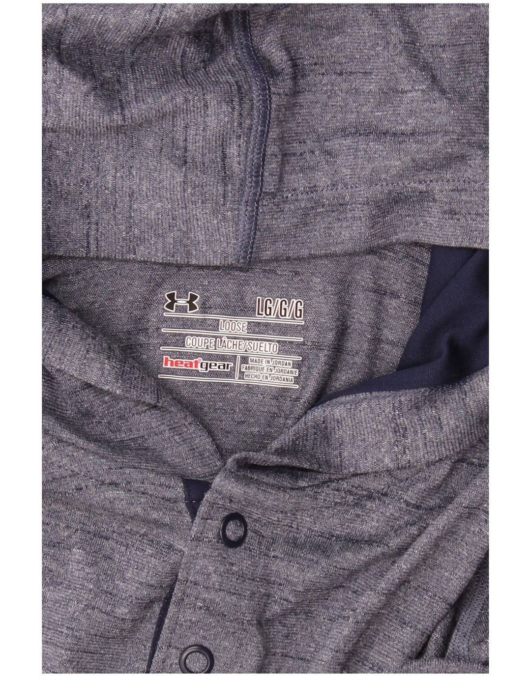 UNDER ARMOUR Muška toplinska oprema s kapuljačom, velika majica dugih rukava, mornarsko plava s pjegama