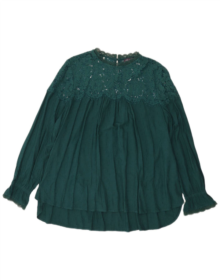 Top ženska bluza Marks & Spencer UK 22 3XL Zelena viskoza