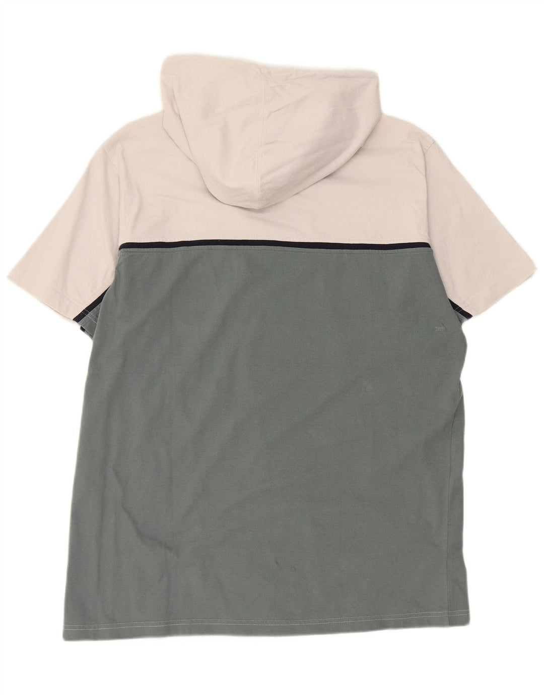 CHAMPION Muška majica kratkih rukava s kapuljačom i izrezom s patentnim zatvaračem 2XL bijeli pamuk u boji