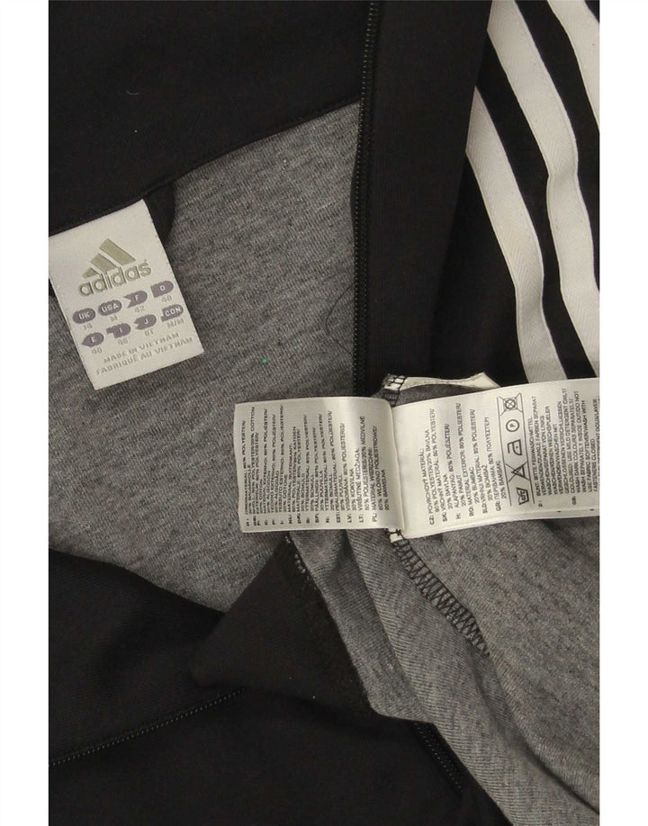Adidas ženska gornja jakna za trenirku UK 14 srednji crni poliester