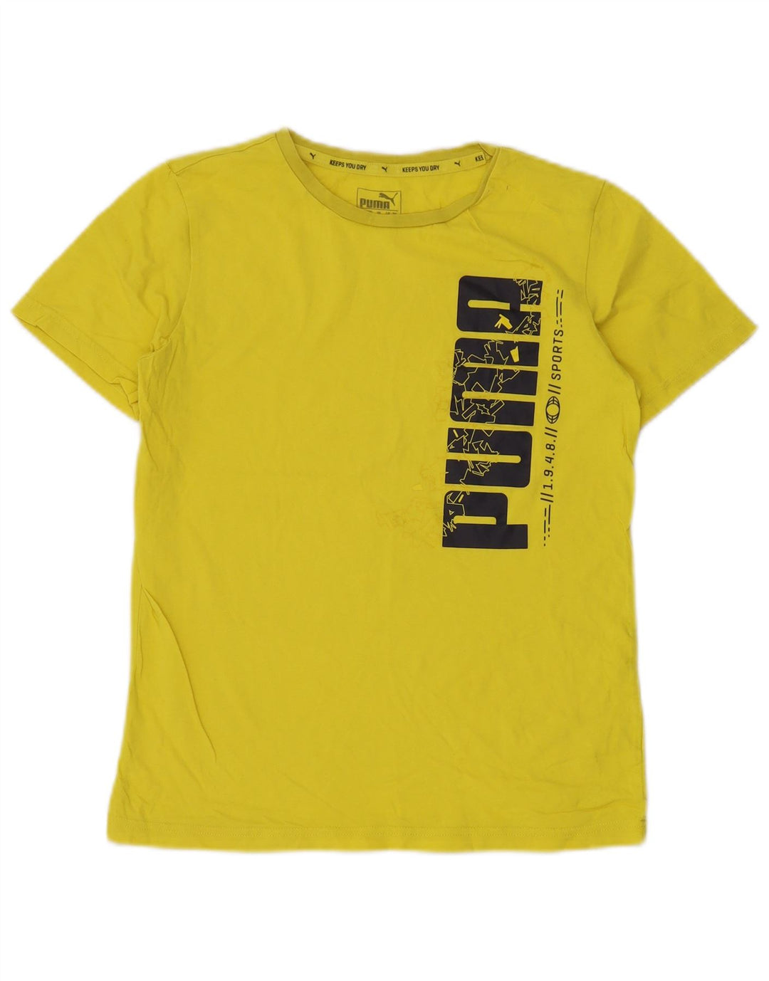 PUMA Boys Graphic T-Shirt Top 13-14 Years Yellow