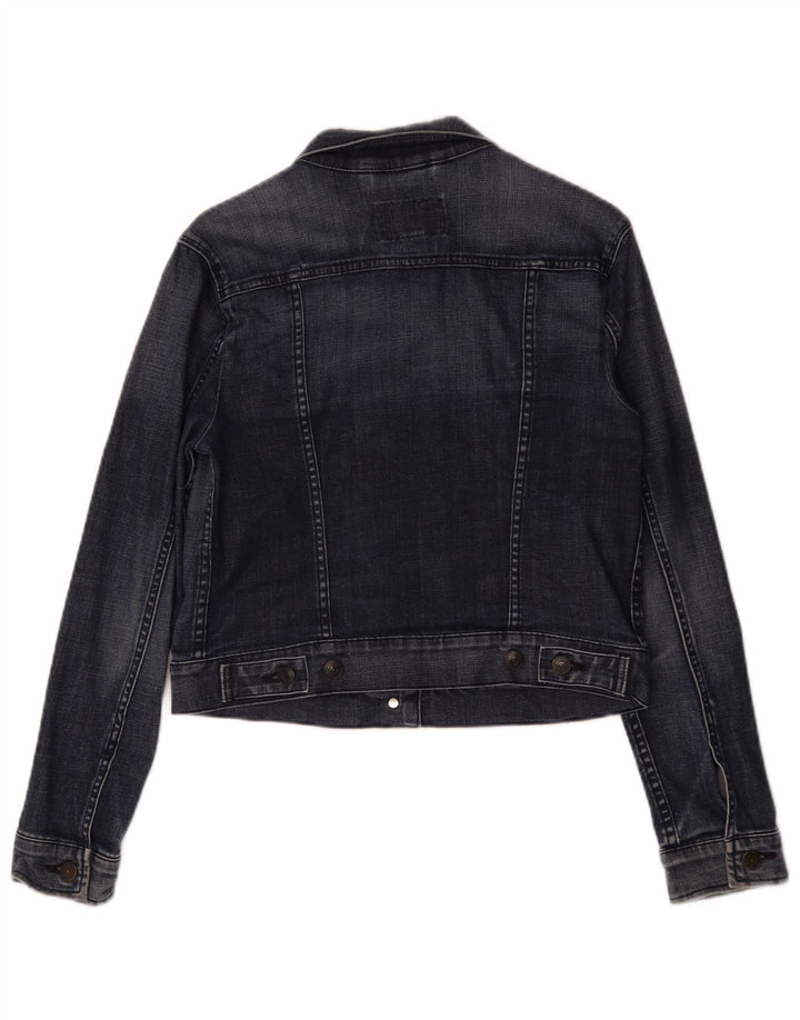 Levi's ženska jakna od kratkog trapera UK 12 srednje tamnoplavi pamuk