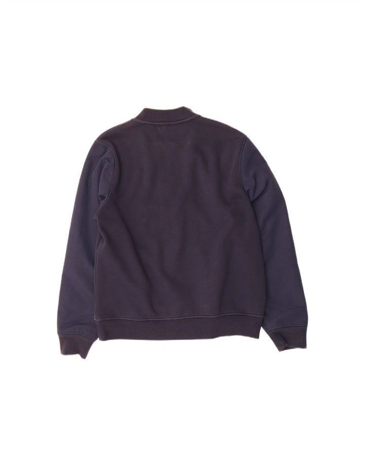 TOMMY HILFIGER Mens Tracksuit Top Jacket UK 12 Medium Navy Blue Polyester