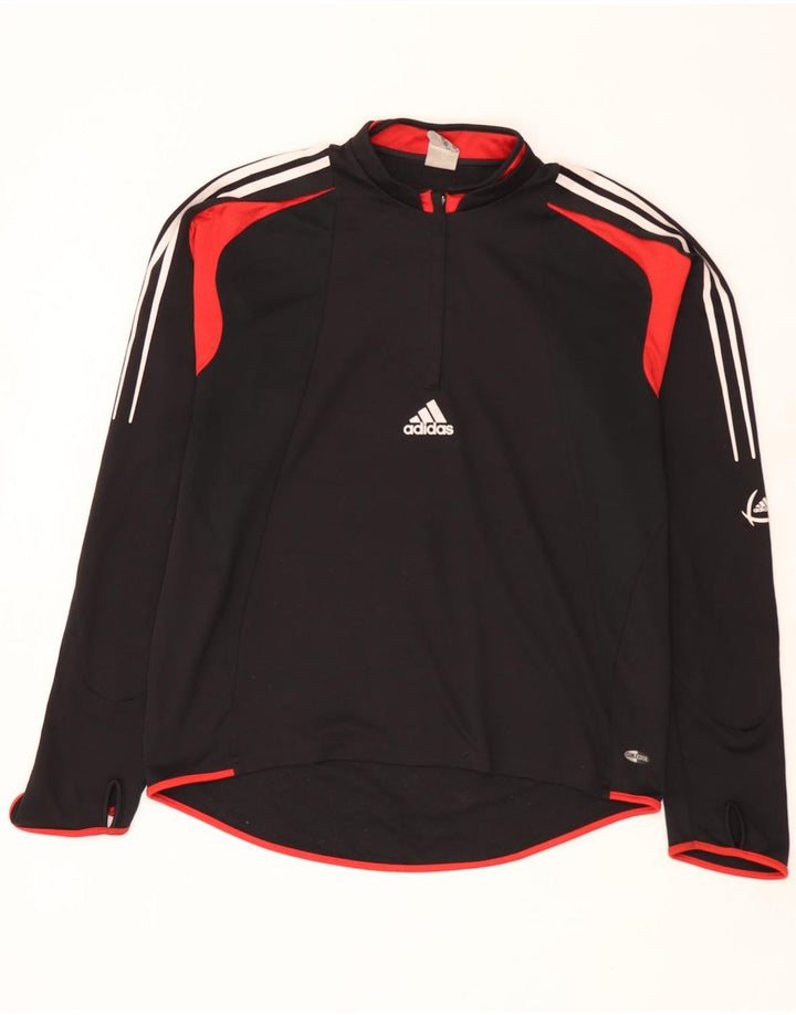 Adidas gornji dio trenirke s patentnim izrezom, velika crna boja