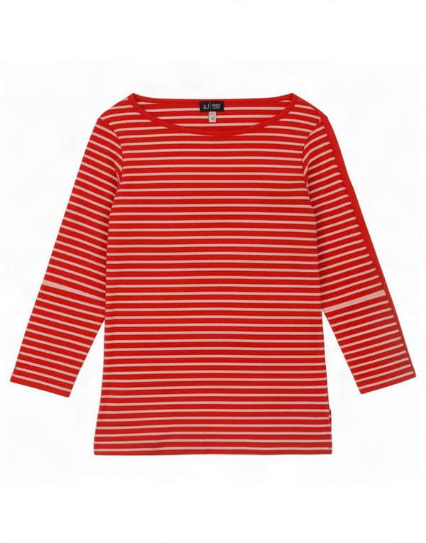 Armani Jeans Ženska majica s 3/4 rukavima UK 10 na male crvene pruge