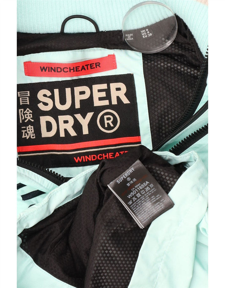 Superdry ženska bombaška jakna s vjetrovkom UK 8 mala tirkizna