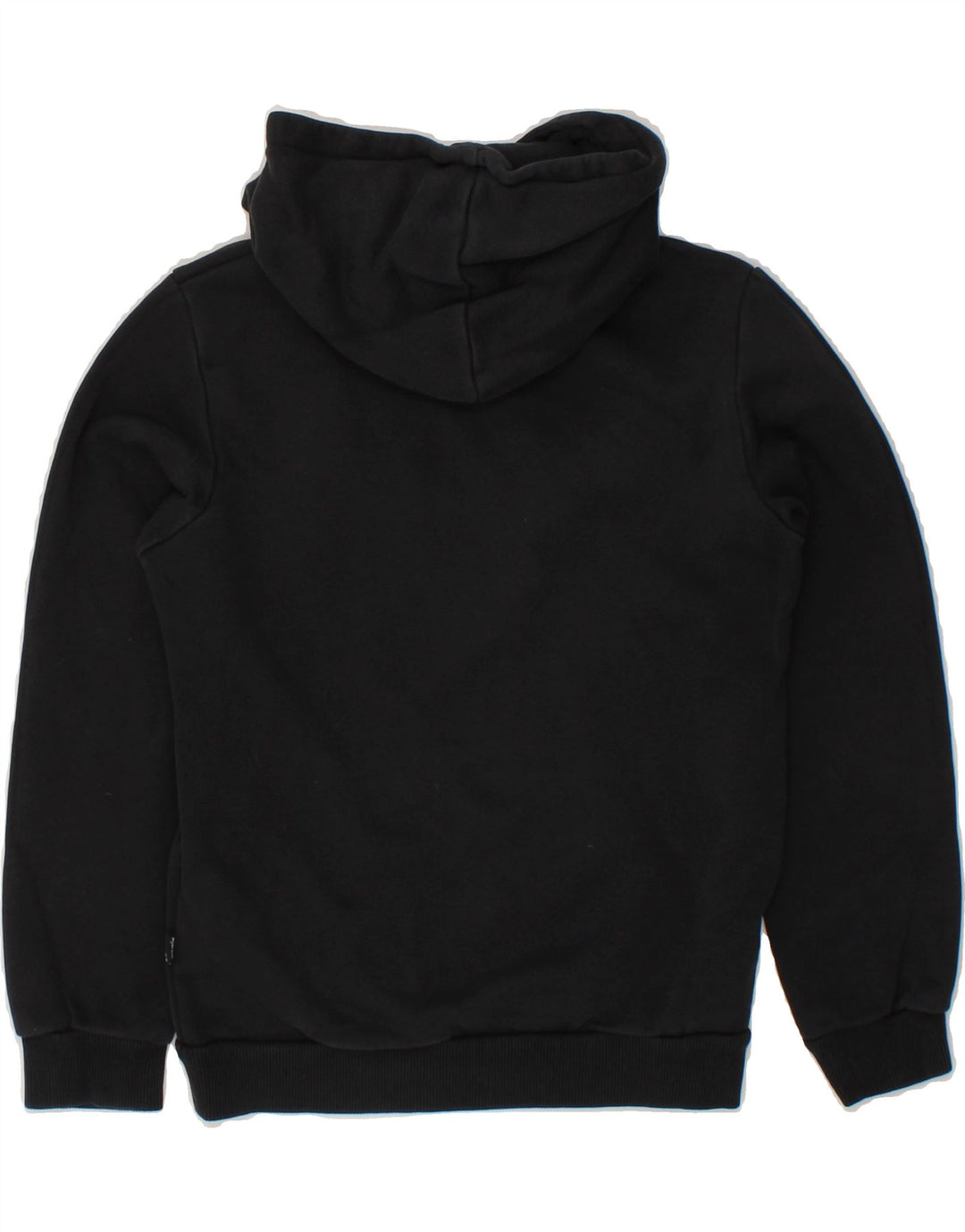PUMA Boys Graphic Hoodie Jumper 9-10 Years Medium Black Vintage Puma and Second-Hand Puma from Messina Hembry 