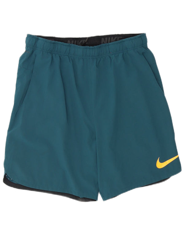 Nike muške Dri Fit sportske kratke hlače XL plavi poliester