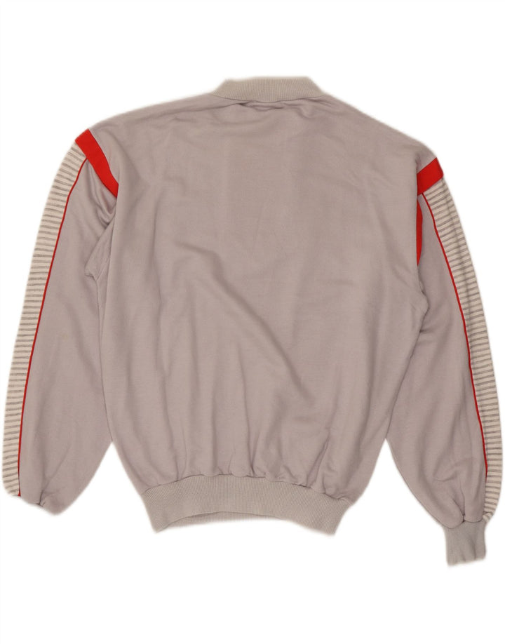 LOTTO Ženska majica s dugmadima i izrezom UK 14 srednje sive pruge