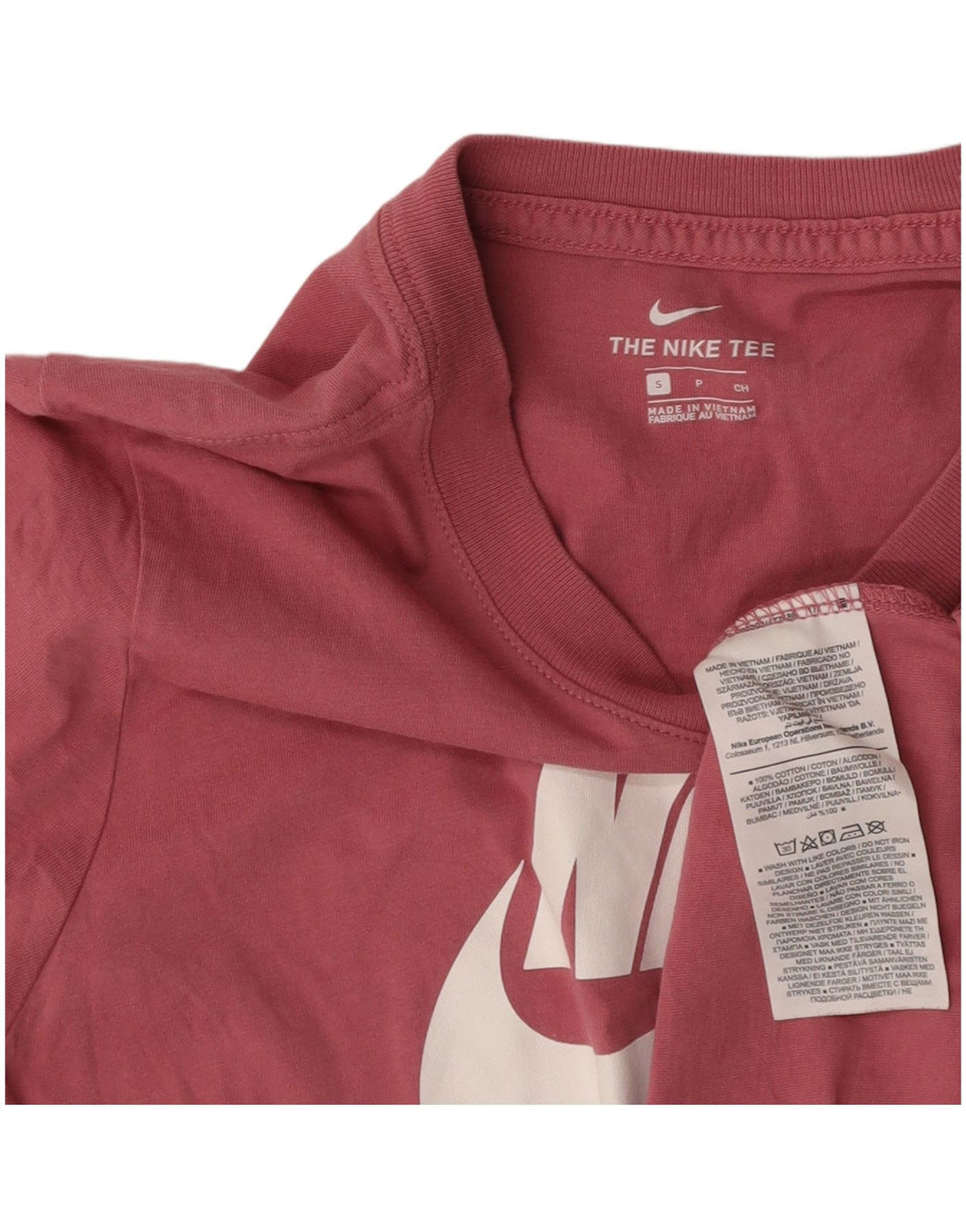 NIKE Ženska majica kratkih rukava s grafičkim motivima UK 10 Small Pink Cotton