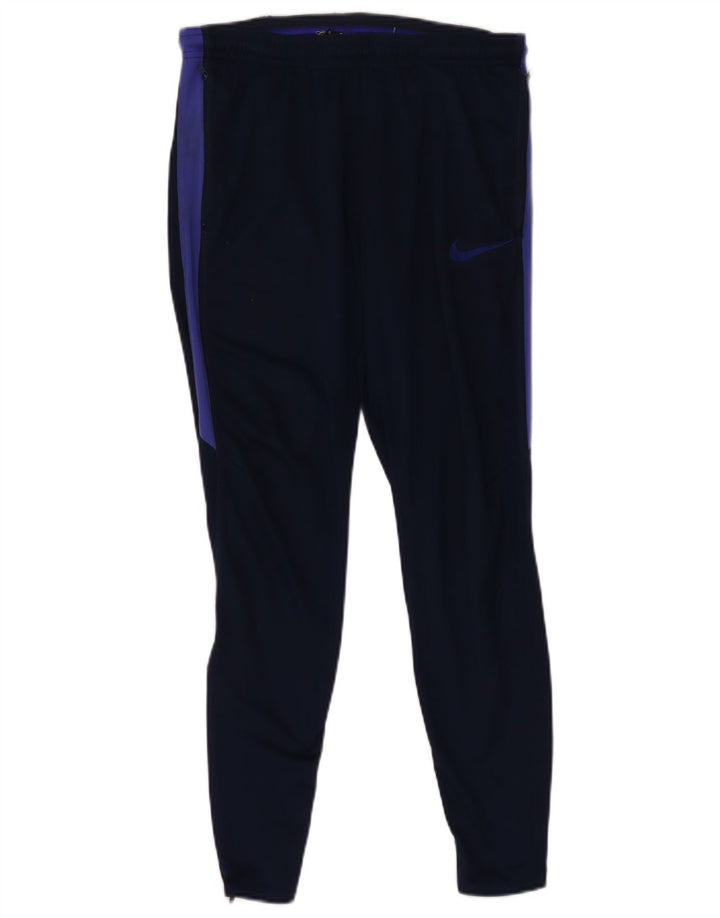 Nike Dri Fit hlače za trenirku srednje tamnoplave poliesterske boje