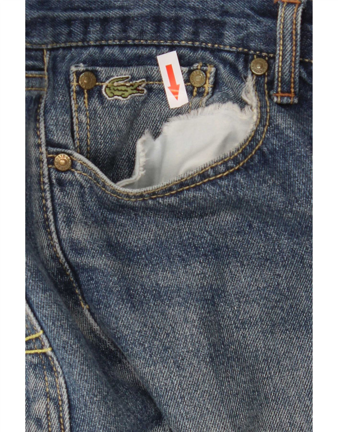 Lacoste muške ravne traperice W36 L30 plavi pamuk
