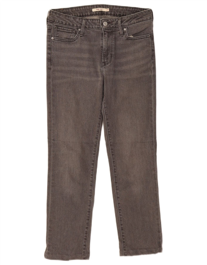 Levi's ženske 712 uske traperice W28 L26 sive