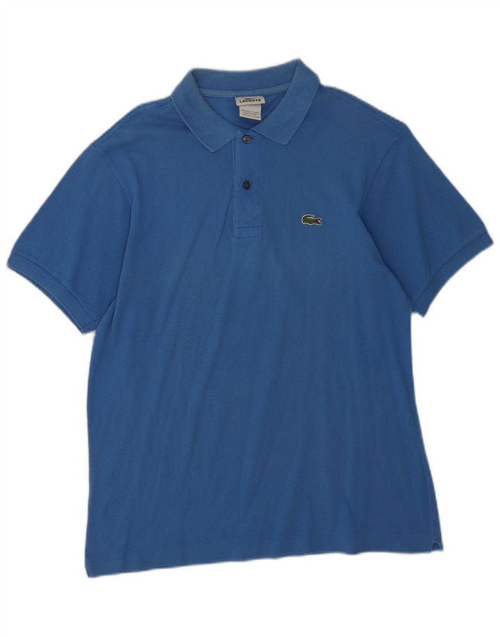 Lacoste muška polo majica veličine 4 srednje plavi pamuk