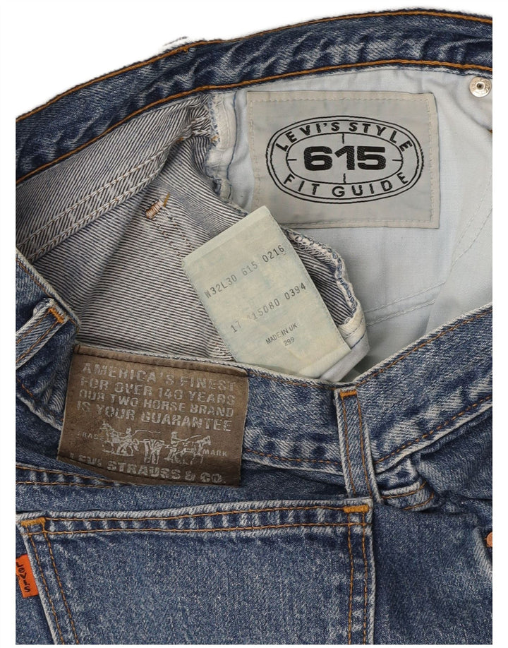 LEVI'S muške 615 ravne traperice W32 L30 plavi pamuk