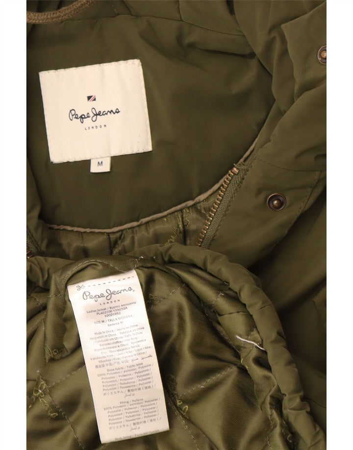 PEPE Jeans ženska parka jakna s kapuljačom UK 14 Srednji kaki