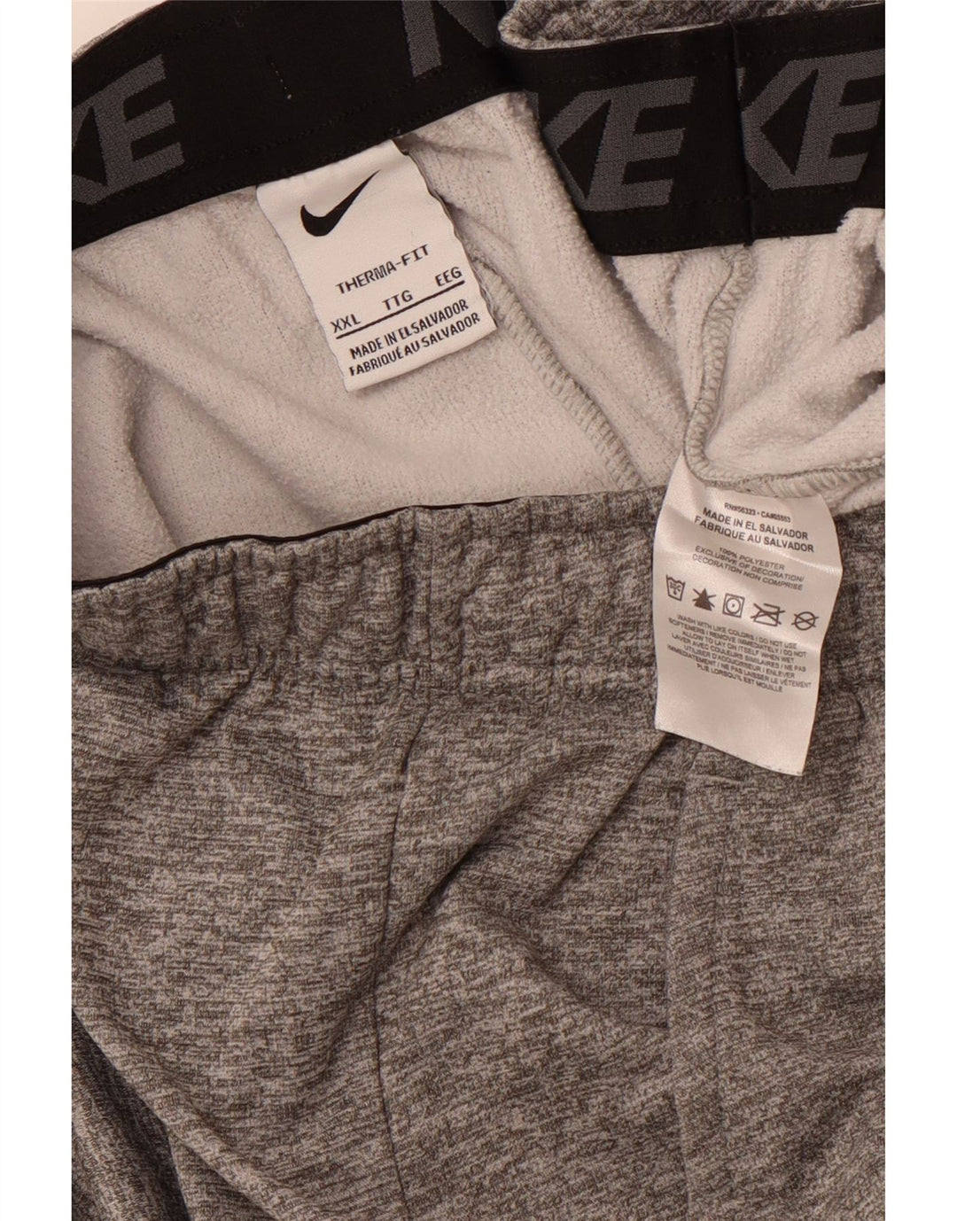 NIKE Muške Therma-Fit Graphic Trenirke Hlače Joggers 2XL Grey Flected