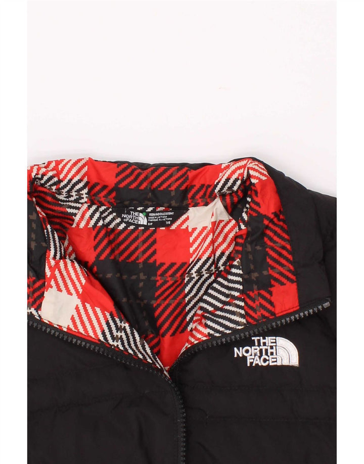 The North Face Boys podstavljena jakna 7-8 godina Mala crna poliester
