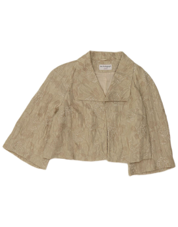 Marks & Spencer Ženska autograph bolero jakna UK 16 Large Beige Floral