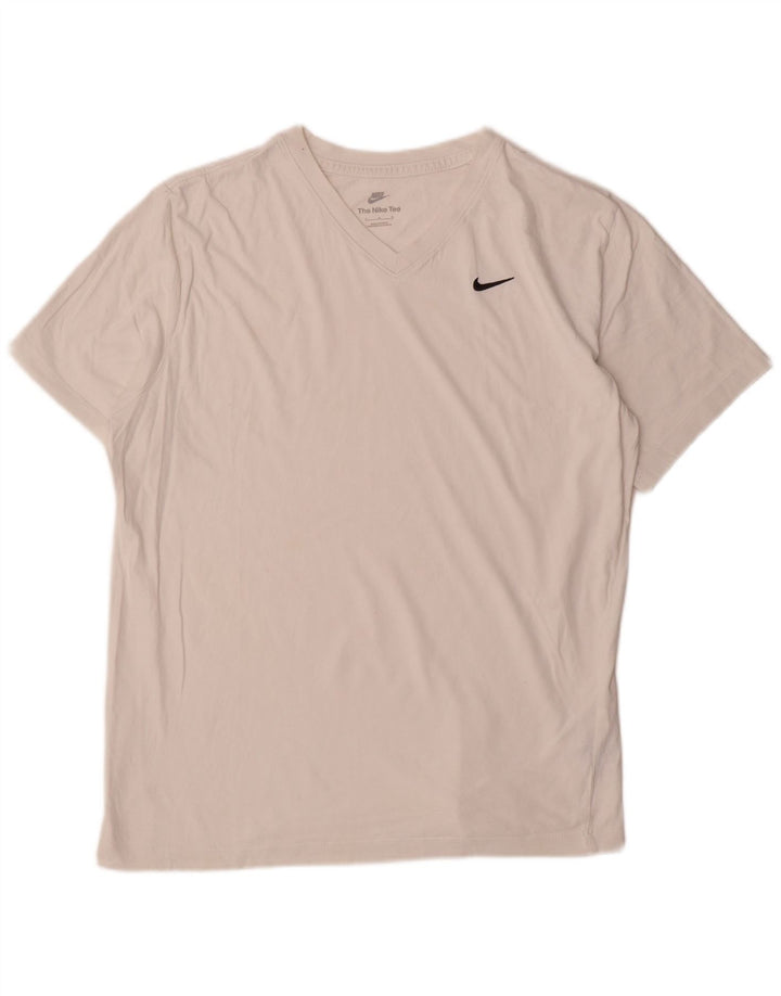 Nike Muška majica kratkih rukava Velika bijela pamučna majica
