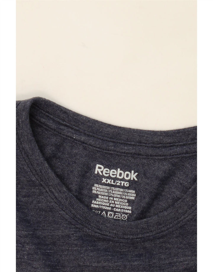Mens Graphic T-Shirt Top 2XL Vintage Reebok and Second-Hand Reebok from Messina Hembry 