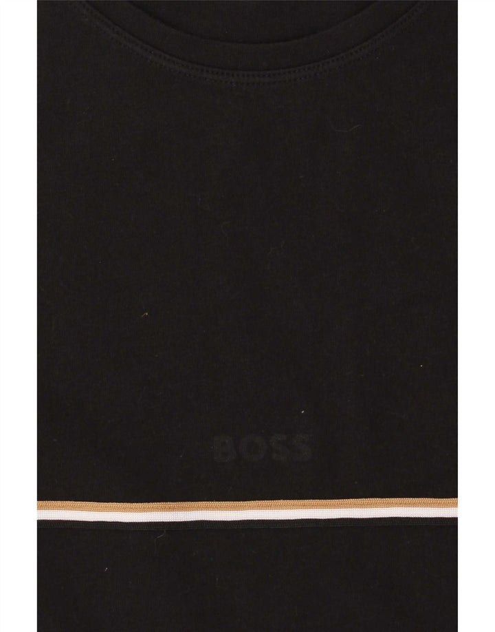 Hugo Boss muška majica kratkih rukava Srednji crni pamuk