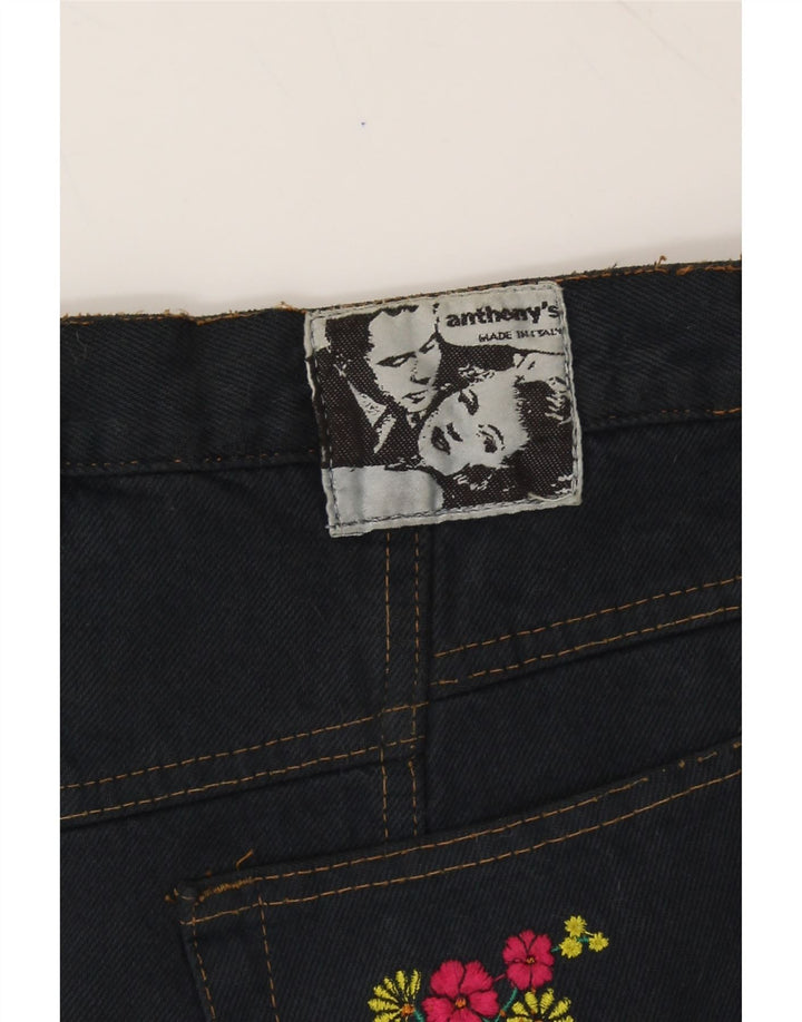 VINTAGE Womens Denim Skirt W28 Medium  Navy Blue Vintage Vintage and Second-Hand Vintage from Messina Hembry 