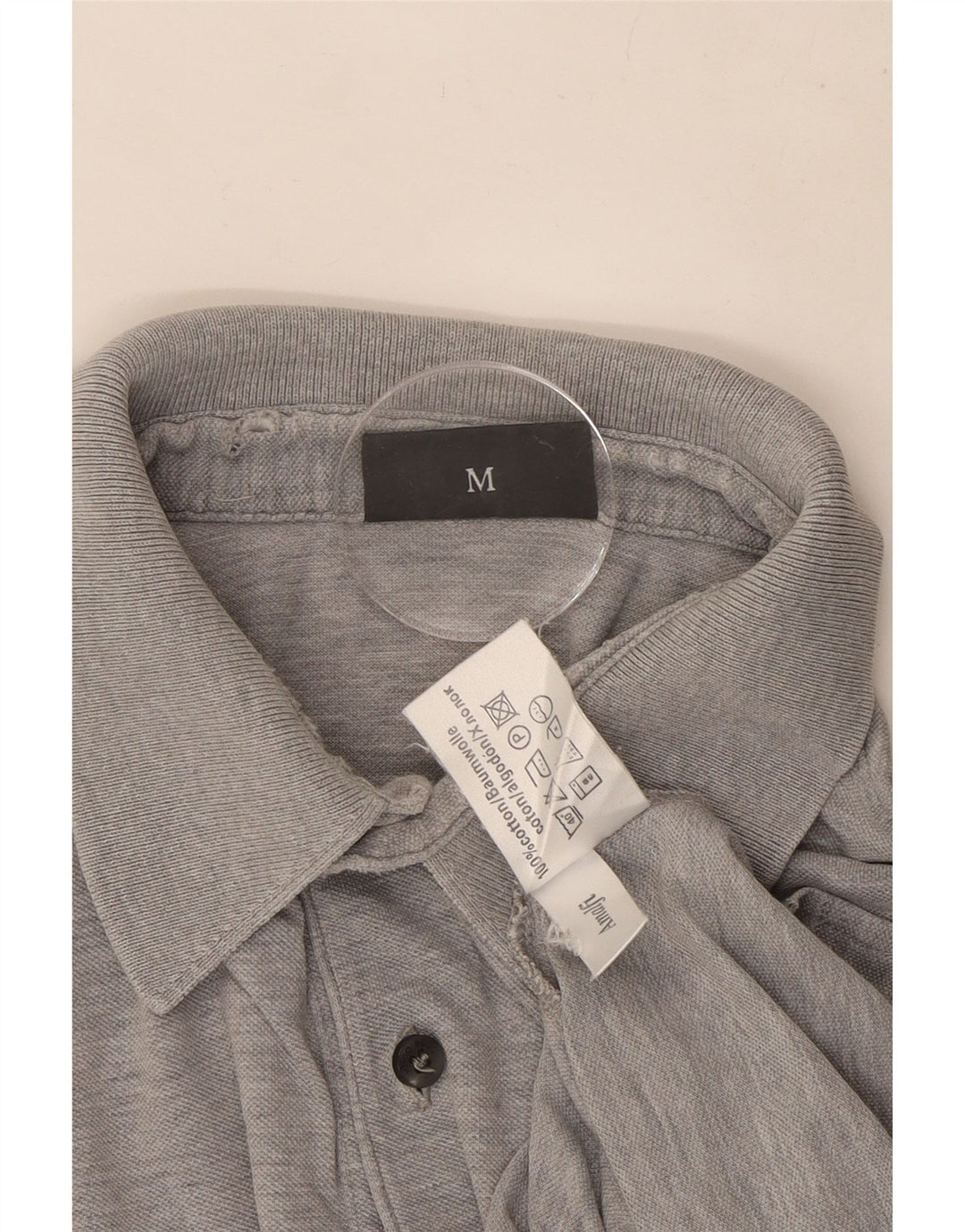 Muška polo majica Hugo Boss, srednje sivi flekasti pamuk