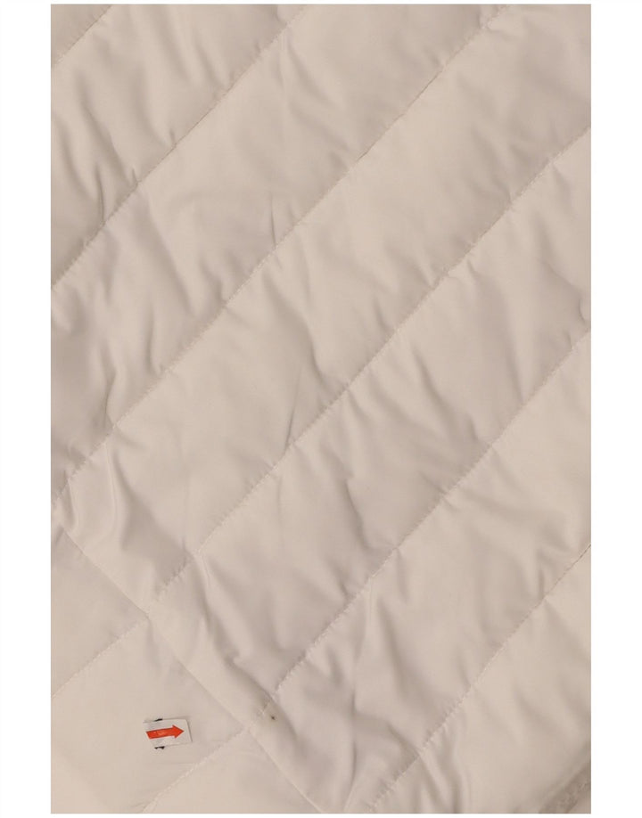 SUPERDRY ženska podstavljena jakna s kapuljačom UK 14 srednji bijeli poliester