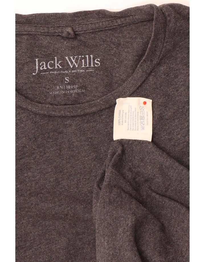 Jack Wills Muška majica kratkih rukava Mali sivi pamuk