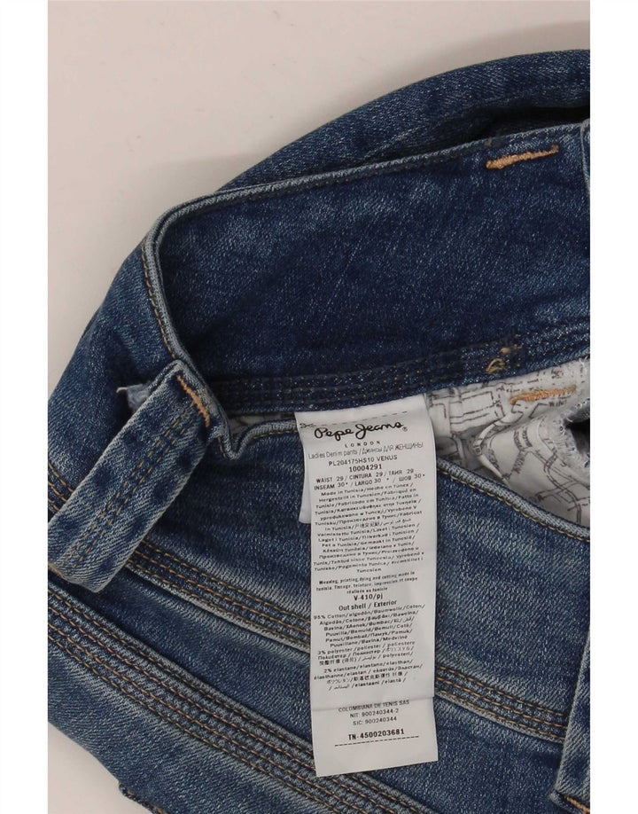 PEPE Jeans Ženske uske traperice W29 L30 Plavi pamuk