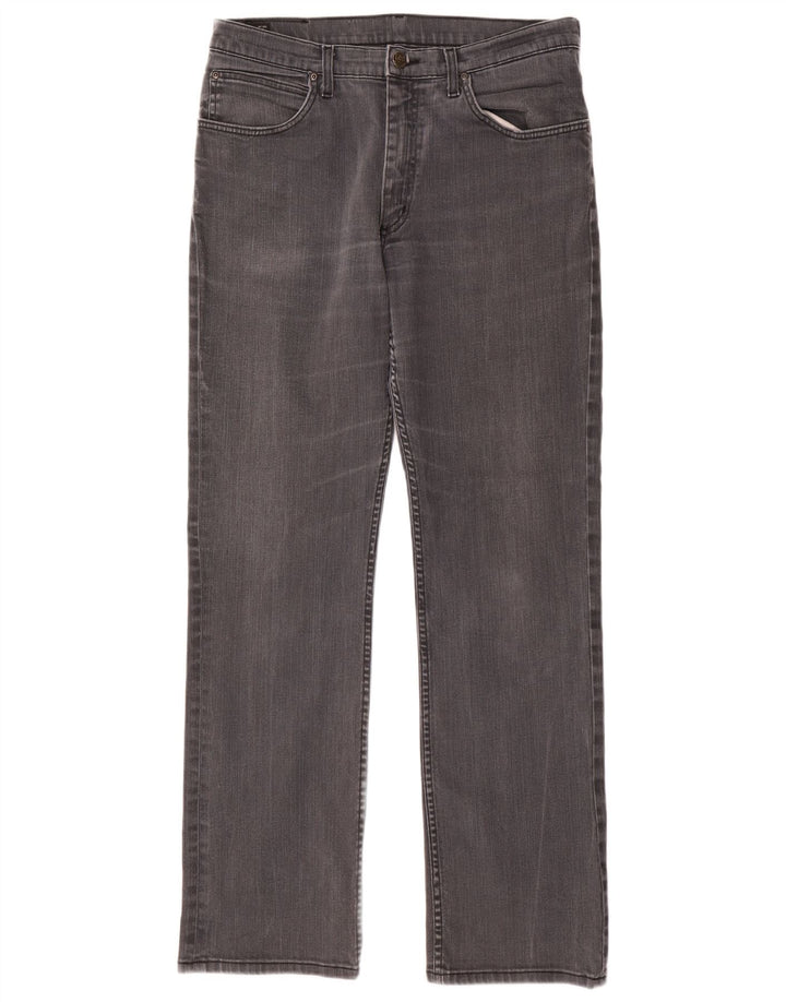 Lee Mens Brooklyn Straight Jeans W34 L34 Sivi pamuk